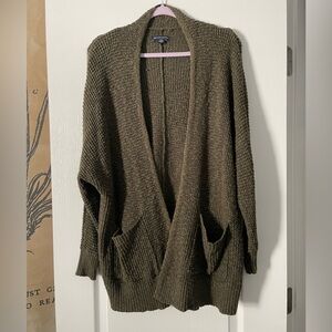 American Eagle,  Extra Small/Small, Olive Green, Cardigan with Pockets